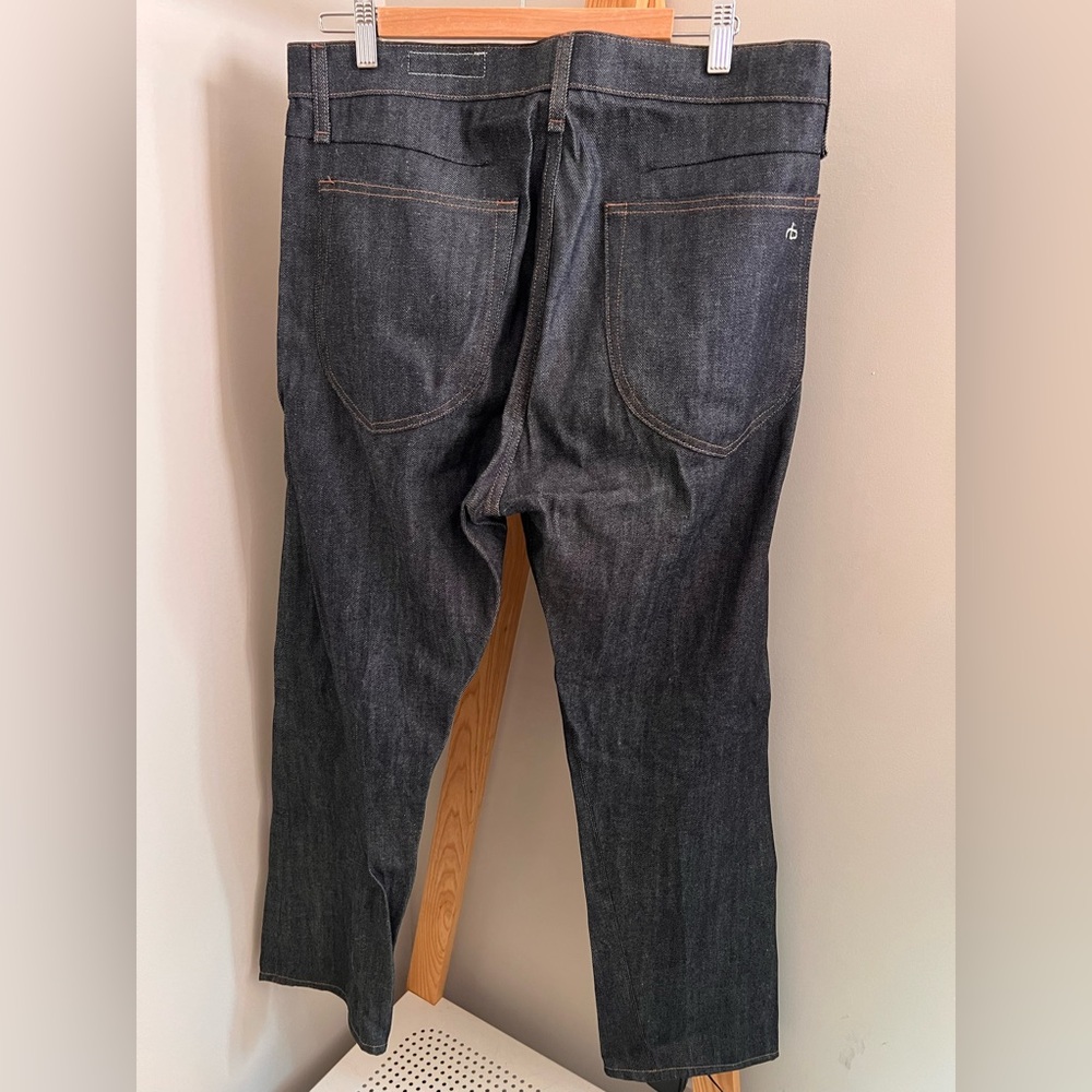 rag & bone Men's Straight Jeans - Dark Blue - Picture 2 of 7